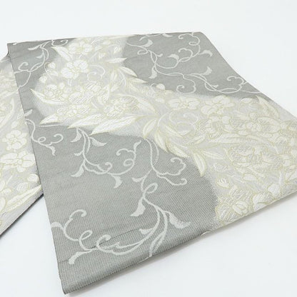 六花-RIKKA- 美品 正絹 胡蝶蘭 流水になって、さらさら、ふわっ☆ 刺繍 袋帯 着物 A6001