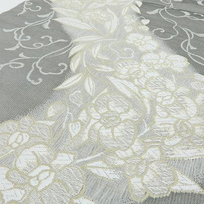 六花-RIKKA- 美品 正絹 胡蝶蘭 流水になって、さらさら、ふわっ☆ 刺繍 袋帯 着物 A6001