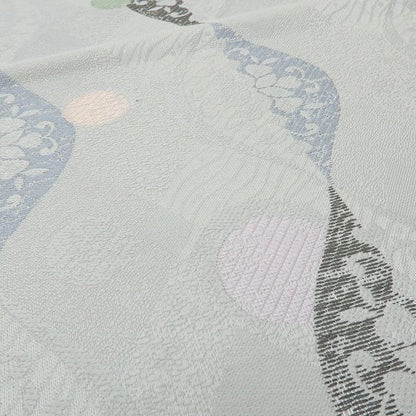 六花-RIKKA- 新品 正絹 西陣織 刺繍 月と花、波のシンフォニー♪ 袋帯 着物 A6003