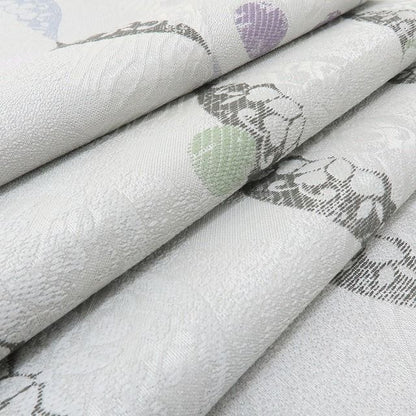 六花-RIKKA- 新品 正絹 西陣織 刺繍 月と花、波のシンフォニー♪ 袋帯 着物 A6003