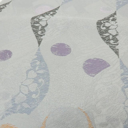 六花-RIKKA- 新品 正絹 西陣織 刺繍 月と花、波のシンフォニー♪ 袋帯 着物 A6003