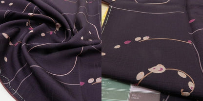 六花-RIKKA- 新品 正絹 トールサイズ 迷路の森を冒険する鳥さん♪ 仕付け糸付 小紋 着物 A6010