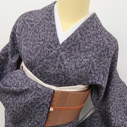 六花-RIKKA- 美品 正絹 伝統工芸士 田島敬之落款 大根とおろし金☆ トール・ワイドサイズ 江戸小紋 着物 A6013