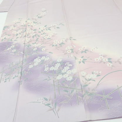 六花-RIKKA- 正絹 桜 訪問着 はんなりマジックに波と清らかな笑顔☆ 着物 A6017