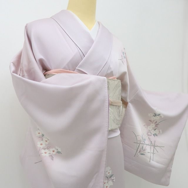 六花-RIKKA- 正絹 桜 訪問着 はんなりマジックに波と清らかな笑顔☆ 着物 A6017