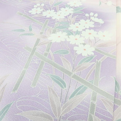 六花-RIKKA- 正絹 桜 訪問着 はんなりマジックに波と清らかな笑顔☆ 着物 A6017