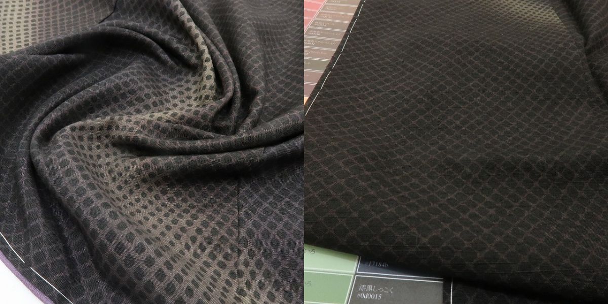 六花-RIKKA- 新品 正絹 証紙付 草木染 トールサイズ 赤城紬 静かに見えて、粋を奏でるハンサムな紬♪ 着物 A6022