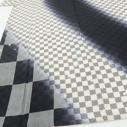 六花-RIKKA- 美品 正絹 作家物落款 市松 刺繍 トールサイズ 全人類が恋に落ちるカッコよさ！ 訪問着 着物 A6024