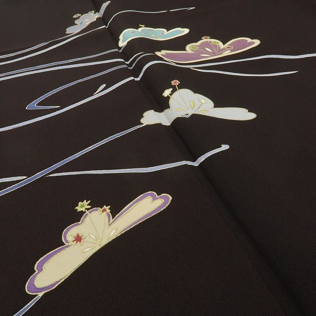 六花-RIKKA- 新品 正絹 トールサイズ 松 仕付け糸付 訪問着 シックに恋して、ポップに弾む♪ 着物 A6026