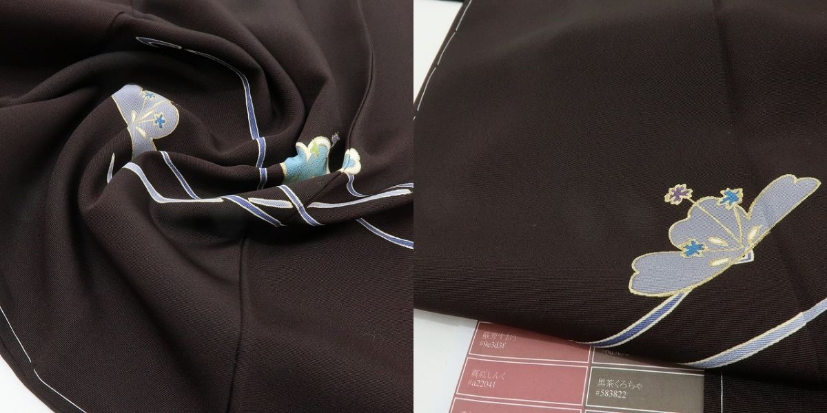 六花-RIKKA- 新品 正絹 トールサイズ 松 仕付け糸付 訪問着 シックに恋して、ポップに弾む♪ 着物 A6026