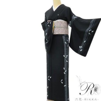 六花-RIKKA- 美品 正絹 耳をすませば、夜空に舞う天使の羽音☆ 小紋 着物 A6034