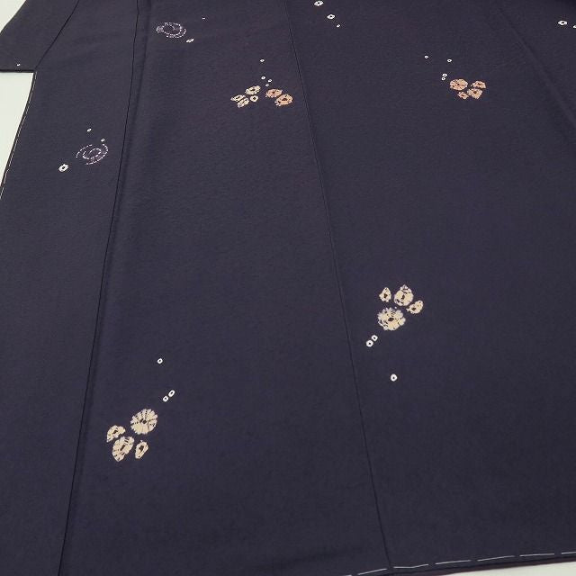 六花-RIKKA- 美品未着用 正絹 絞り ふんわり舞う、私だけの初雪と綿あめ♪ トールサイズ 小紋 着物 A6035