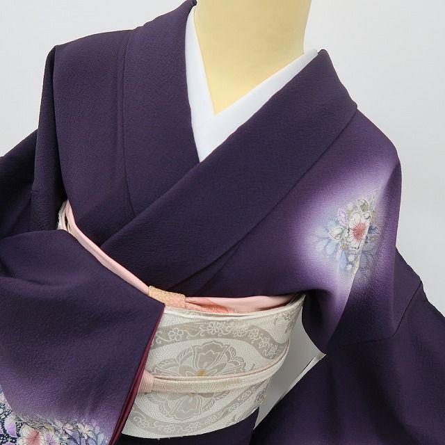 六花-RIKKA- 美品 正絹 やまと誂製 絞り 辻が花 月へと跳ねる兎を照らす、幻の花灯り☆ 訪問着 着物 A6053