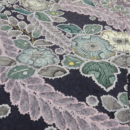 六花-RIKKA- 美品 正絹 林淳一落款 辻が花 絞り 幻の花踊る、水中世界！ 訪問着 着物 A6054