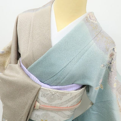 六花-RIKKA- 正絹 翠山工房 絞り 辻が花 秋冬愛し、春を待つ♪ 訪問着 着物 A6055