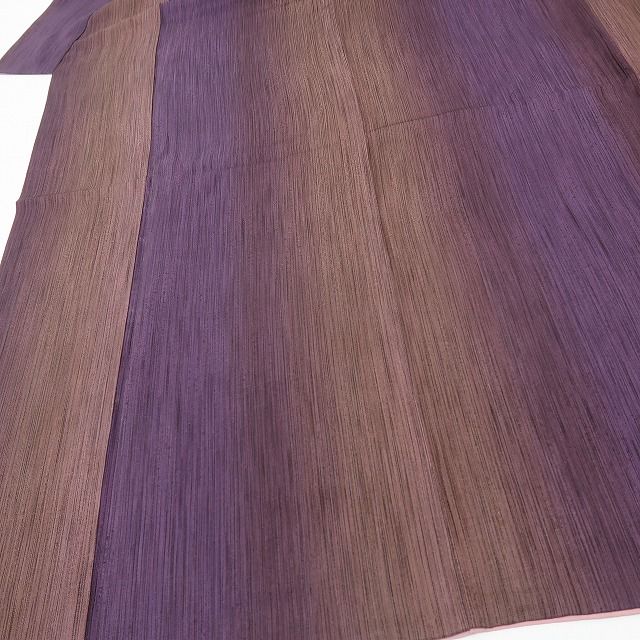 六花-RIKKA- 美品 正絹 さが美謹製 パチパチ、ゆらゆら、心ほどく葡萄色の灯り☆ トールサイズ 小紋 着物 A6060