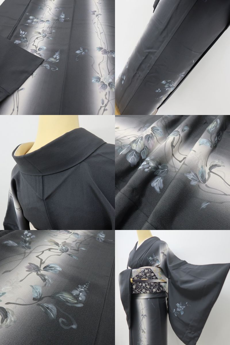六花-RIKKA- 美品 正絹 トールサイズ 甘さを抑えた大人の美しさ☆ 訪問着 着物 A6064