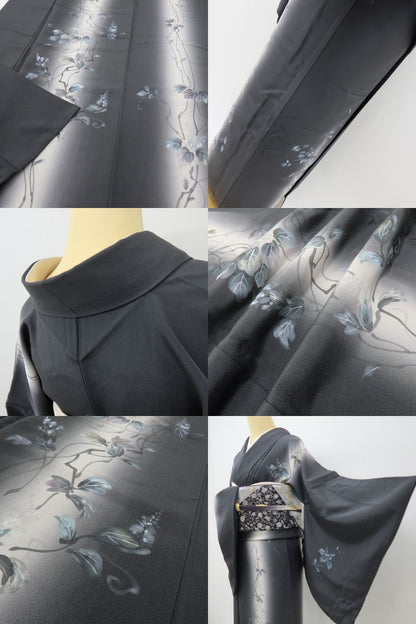 六花-RIKKA- 美品 正絹 トールサイズ 甘さを抑えた大人の美しさ☆ 訪問着 着物 A6064