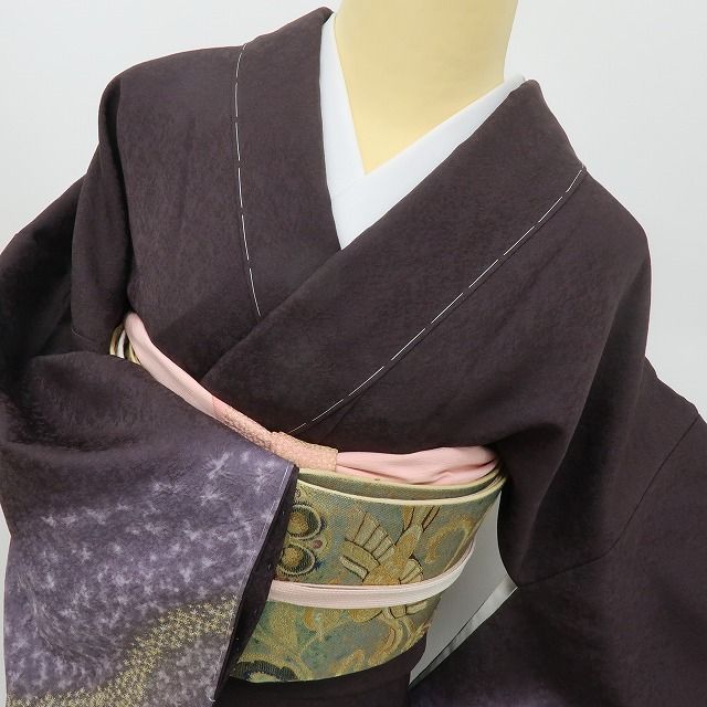 六花-RIKKA- 新品 正絹 やまとゴールドラベル 刺繍 纏う、きらめく星空のドラマ！ トール・ワイドサイズ 仕付け糸付 訪問着 着物 A6070