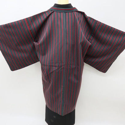 六花-RIKKA- 新品 洗える着物 縦縞 ロング丈 レトロモードな縦縞羽織♪ 仕付け糸付 羽織 着物 A6076