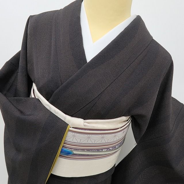 六花-RIKKA- 美品 正絹 染士 服部光擴 彫士 住田双光 落款 粋に着るなら、やっぱりコレ！な一枚♪ 江戸小紋 着物 A6089