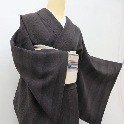 六花-RIKKA- 美品 正絹 染士 服部光擴 彫士 住田双光 落款 粋に着るなら、やっぱりコレ！な一枚♪ 江戸小紋 着物 A6089