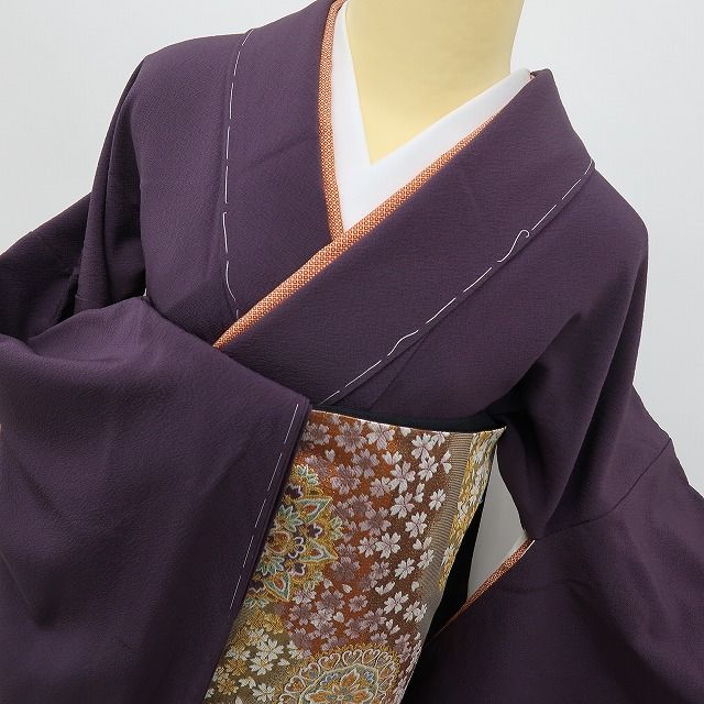 六花-RIKKA- 新品 正絹 やまと誂製 ３点セット 即、ドレスアップ☆ 色無地・袋帯・道行コート 着物 A6090