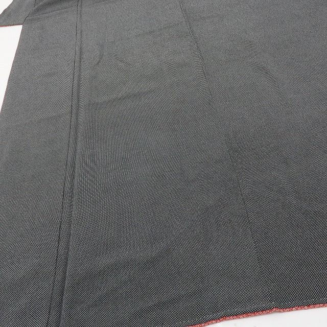 六花-RIKKA- 美品 正絹 伝統工芸士 黒岩秀硯落款 行儀 トールサイズ 黒に行儀、これぞ大人の粋！ 江戸小紋 着物 A6092