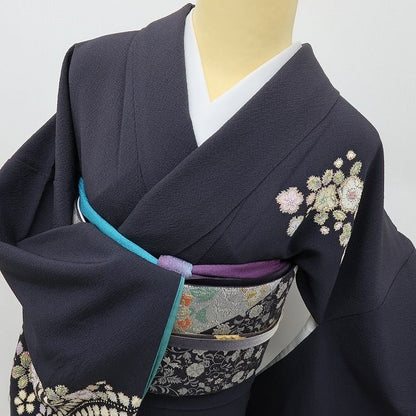 六花-RIKKA- 美品 正絹 やまと誂製 翠山工房 桐屋の辻が花 箔散らし 一生モノの辻ヶ花！ トールサイズ 訪問着 着物 A6095