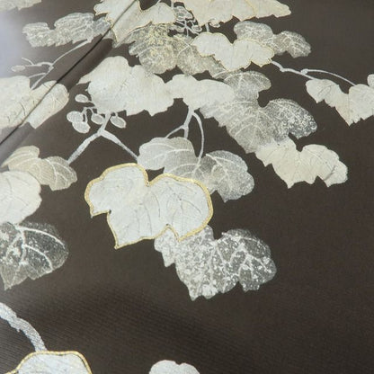 六花-RIKKA- 美品未着用 正絹 作家物落款 この蔦、ただものじゃない! 金駒刺繡 金彩 蔦 訪問着 着物 A6105