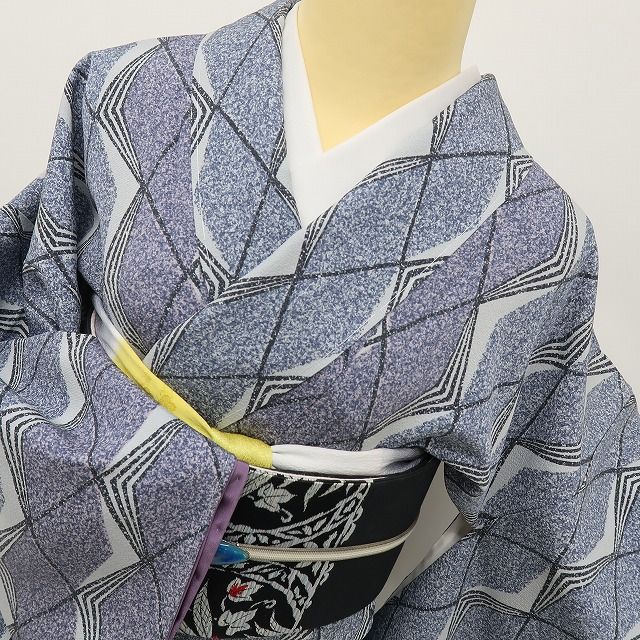 六花-RIKKA-  新品 正絹 仕付け糸付 大人の遊び心を、上品に♪ 小紋 A6112