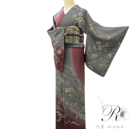 六花-RIKKA- 美品 正絹 辻が花 トールサイズ 大人のロマン、辻ヶ花に咲く！ 訪問着 着物 A6126