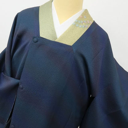 六花-RIKKA- 新品 正絹 暈し リバーシブル 一着で二度美しい！優美な暈しと粋な黒☆ 道行コート 着物 A6129