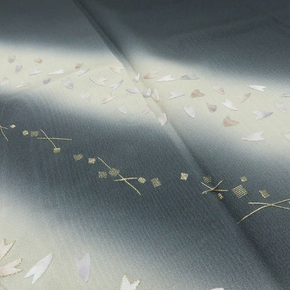 六花-RIKKA- 正絹 刺繍 桜 作家物落款 ちょっぴり特別な一日を花開く、桜銀河☆ 訪問着 着物 A6135