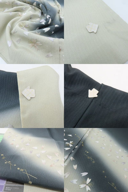六花-RIKKA- 正絹 刺繍 桜 作家物落款 ちょっぴり特別な一日を花開く、桜銀河☆ 訪問着 着物 A6135