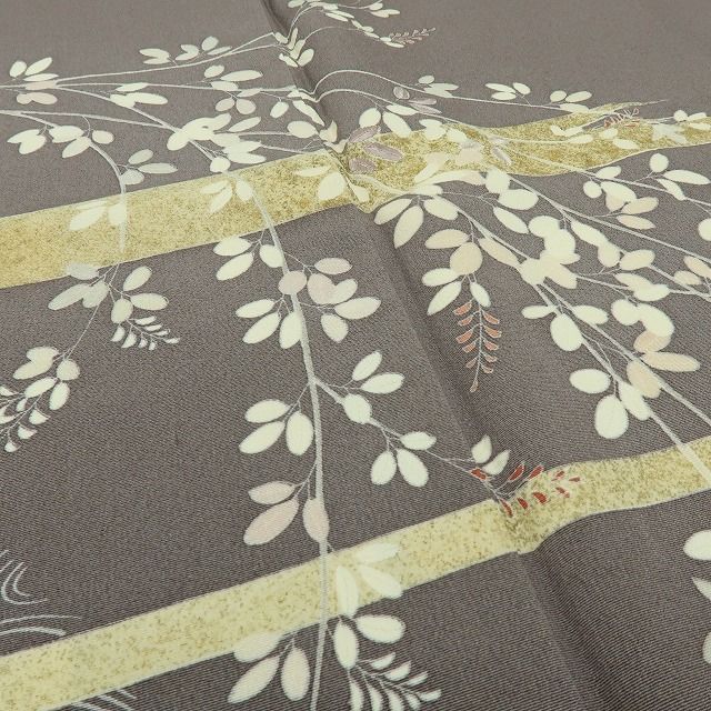 六花-RIKKA- 美品 正絹 萩 刺繍 トールサイズ まとうだけで花開く、秋の風情。 訪問着 着物 A6136