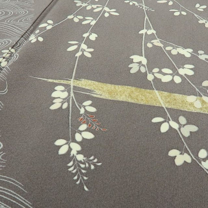 六花-RIKKA- 美品 正絹 萩 刺繍 トールサイズ まとうだけで花開く、秋の風情。 訪問着 着物 A6136