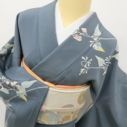 六花-RIKKA- 美品 正絹 作家物落款 大人の心をときめかせる、沈丁花♪ 訪問着 着物 A6142