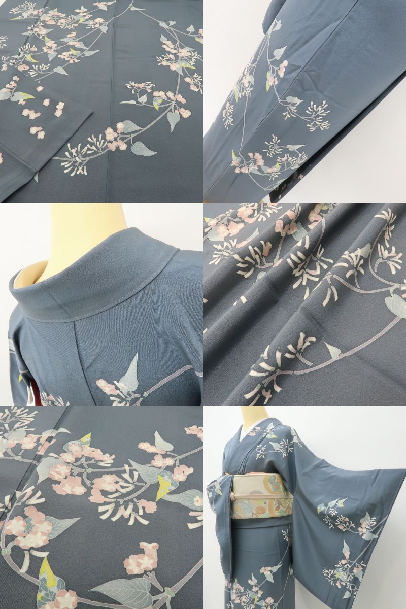 六花-RIKKA- 美品 正絹 作家物落款 大人の心をときめかせる、沈丁花♪ 訪問着 着物 A6142