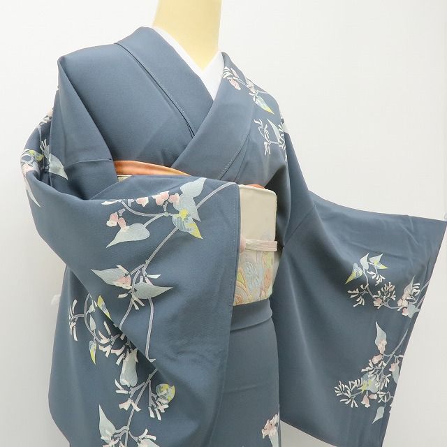 六花-RIKKA- 美品 正絹 作家物落款 大人の心をときめかせる、沈丁花♪ 訪問着 着物 A6142