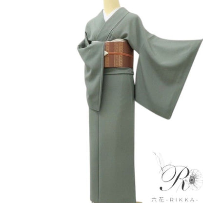六花-RIKKA- 美品 正絹 角通し 伝統工芸師 服部光擴落款 現代江戸の粋！ トールサイズ 江戸小紋 着物 A6154