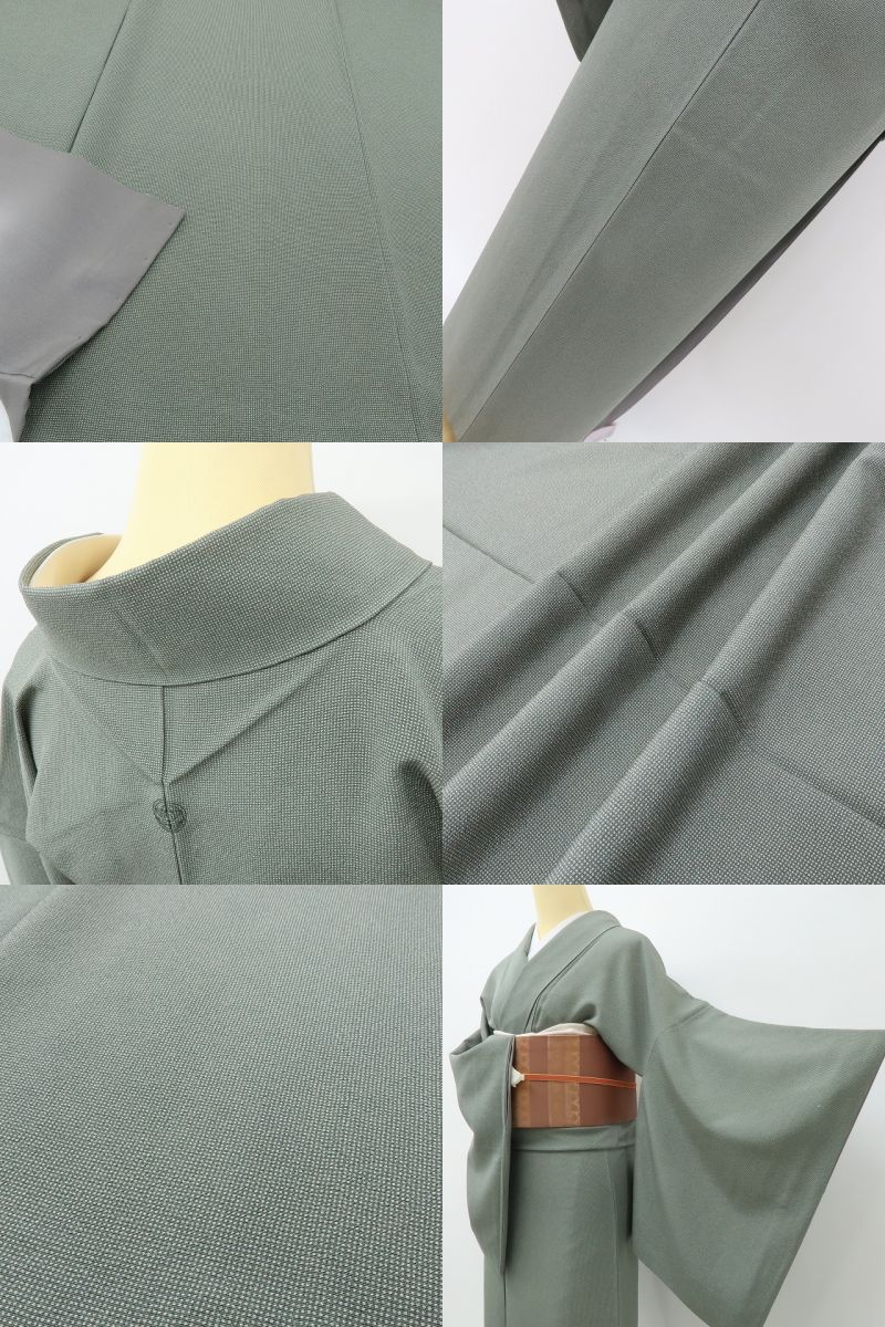 六花-RIKKA- 美品 正絹 角通し 伝統工芸師 服部光擴落款 現代江戸の粋！ トールサイズ 江戸小紋 着物 A6154