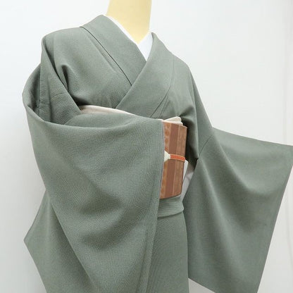 六花-RIKKA- 美品 正絹 角通し 伝統工芸師 服部光擴落款 現代江戸の粋！ トールサイズ 江戸小紋 着物 A6154