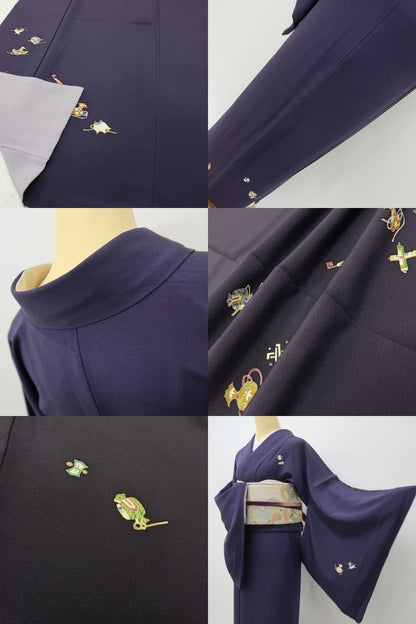 六花-RIKKA- 正絹 作家物落款 宝尽くし 大人の品格＋大人可愛い遊び心☆ 訪問着 着物 A6161