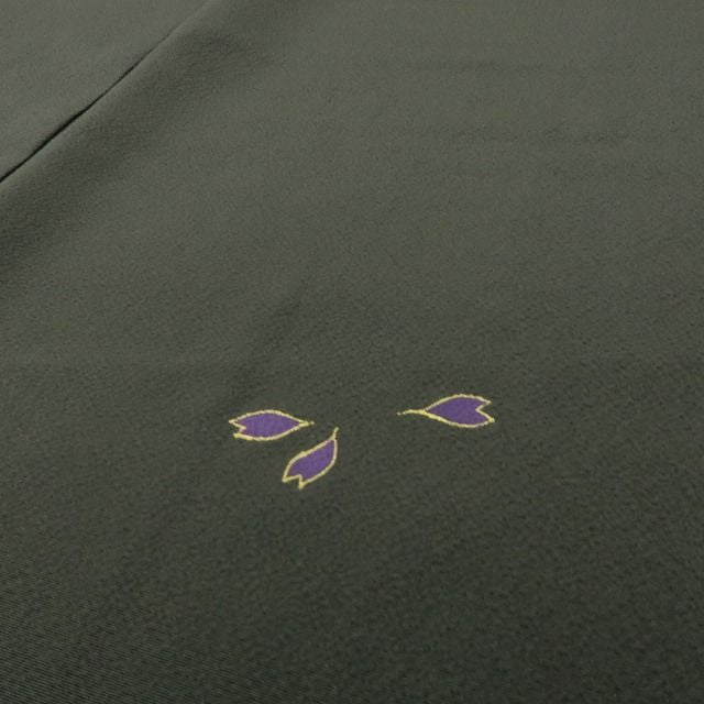 六花-RIKKA- 美品未着用 正絹 小田章謹製 ひそやかに咲く桜♪ トールサイズ 付下げ 着物 A6163
