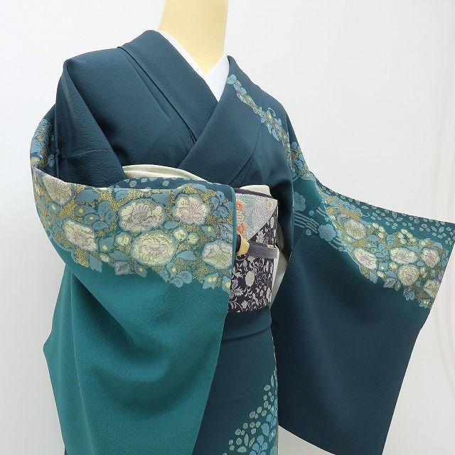 六花-RIKKA- 美品 正絹 辻が花 主役は、あなた！夢幻辻ヶ花物語。 訪問着 着物 A6174