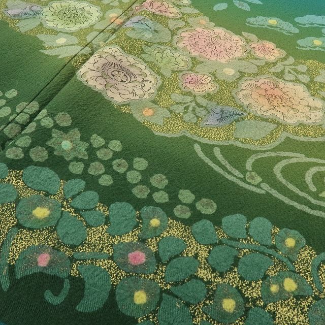 六花-RIKKA- 美品 正絹 辻が花 主役は、あなた！夢幻辻ヶ花物語。 訪問着 着物 A6174