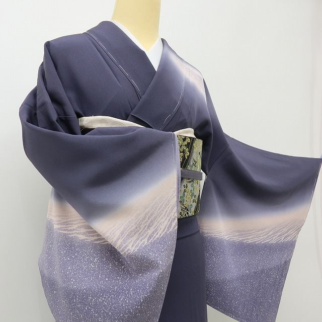 六花-RIKKA- 新品 正絹 仕付け糸付 朝焼けや夕焼けをまとう、幻想美☆ 訪問着 着物 A6195
