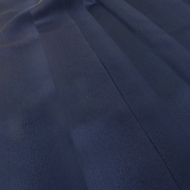 六花-RIKKA- 美品 正絹 秋山庄太郎落款 リバーシブル ネービーブルー×パールグレイのあなたを、パパラッチ！ 道行コート 着物 A6202