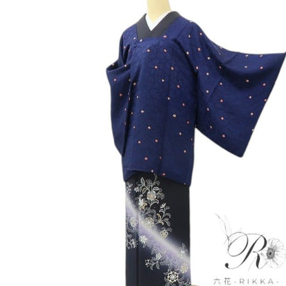 六花-RIKKA- 美品 正絹 ひと目で星、近づけば満開、脱げば木の葉が舞うドラマ！ 道行コート 着物 A6203
